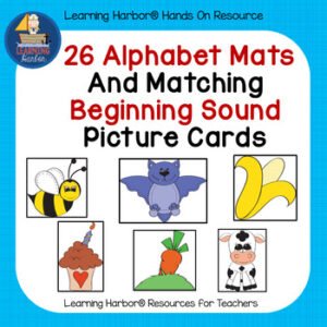 26 Alphabet Mats and Matching Beginning Sound Picture Cards