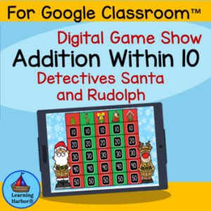 Add to 10 Digital Game Show Santa and Reindeer Theme for Google Classroom™