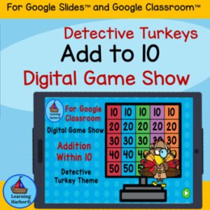 Add to 10 Digital Game Show Turkey Theme for Google Classroom™