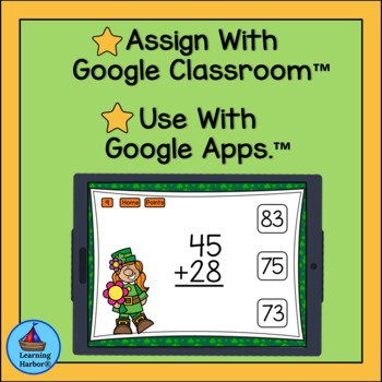Adding Two Digit Numbers With Regrouping St. Patrick's Day Google ...