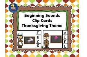 Beginning or Initial Sounds Pilgrim Theme