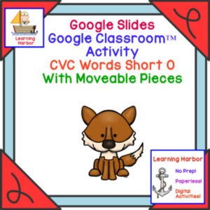 CVC Words Short O Sound for Google Slides
