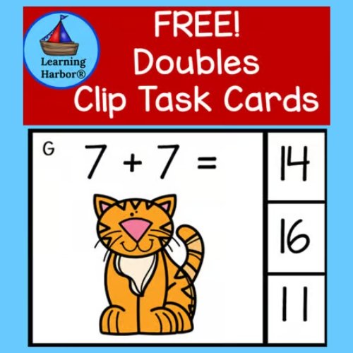 Doubles Clip Task Cards (1)