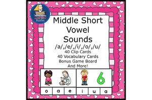 Literacy Center Idea Short Middle Vowels a