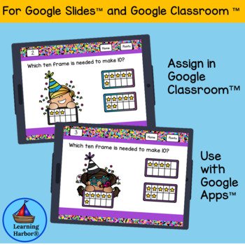 Making 10 with Ten Frames Happy New Year Digital Resource - Learning ...