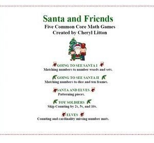 Santa and Friends Ready  5 Common Core Ready To Go Games