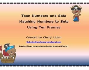 Teen Number Matching Game Using Ten Frames