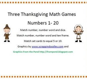 Three Thanksgiving Math Games