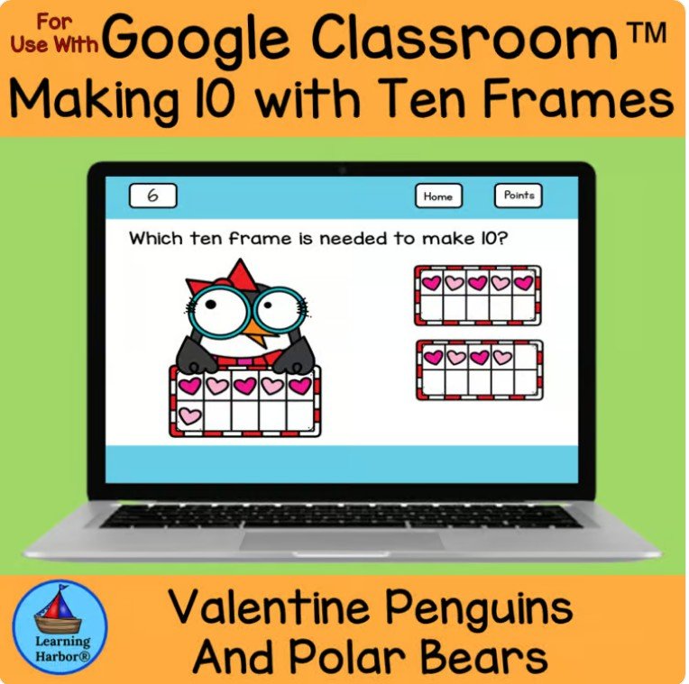 Make Ten With Ten Frames Penguins and Polar Bears 1