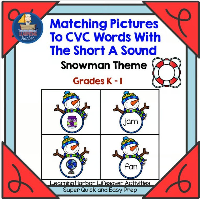 A Winter Writing Activtiy for Kindergarten First and Second Grade: The Snowman's Adventure 1