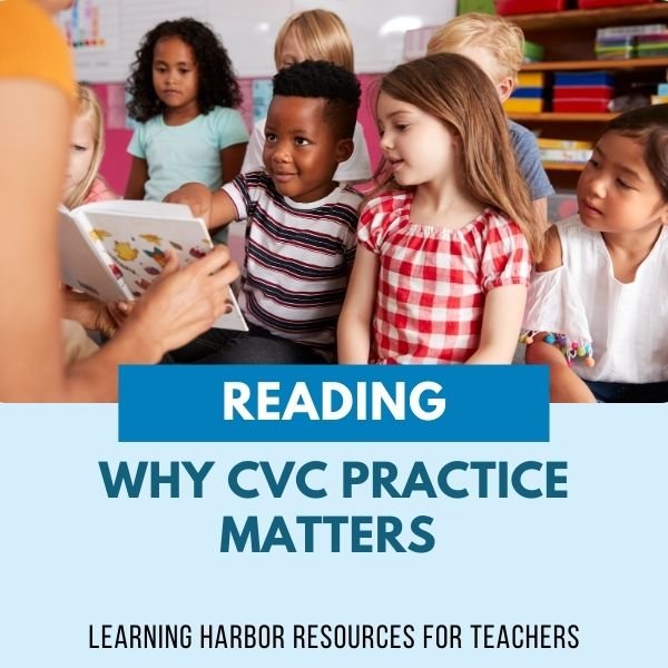 Learning Harbor Resources for Teachers 2 CVC Practice Matters in Kindergarten and First Grade
